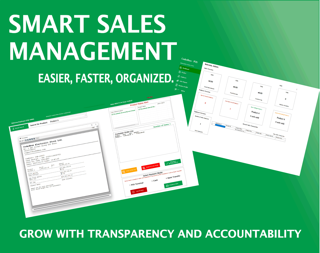 Managing Sales with Codedbus-POS Software.