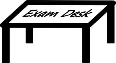 Exam Desk Illustration
